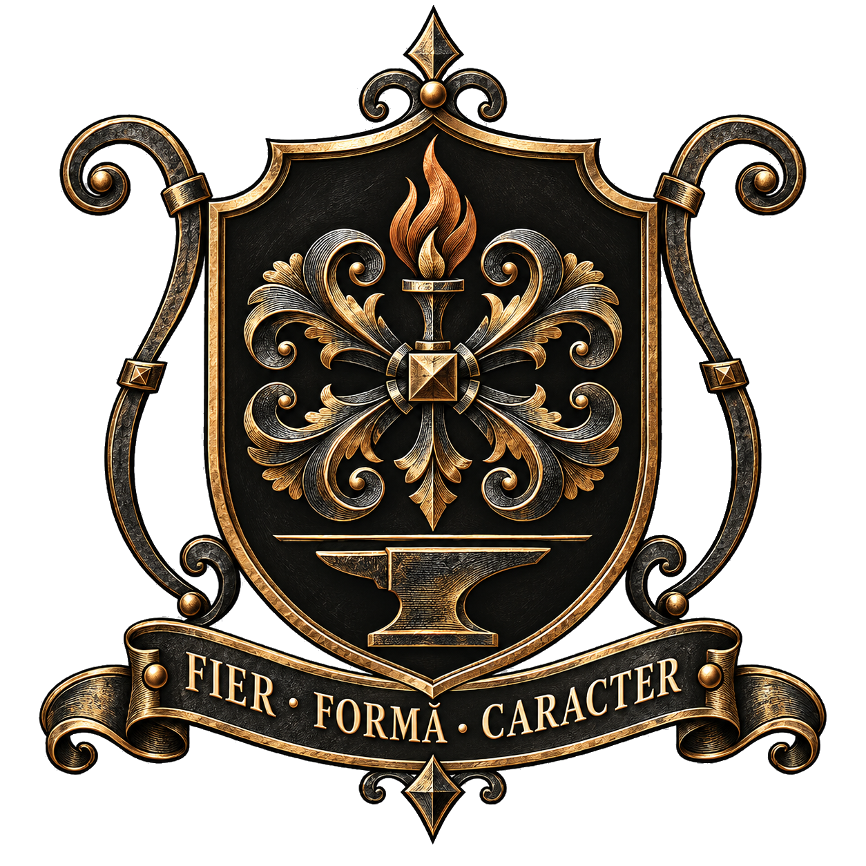 Blazon MetalicArt — Fier, formă, caracter